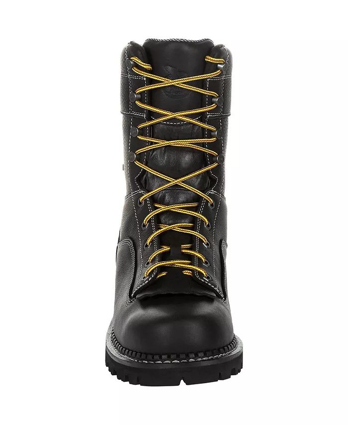 Мужские рабочие ботинки AMP LT Logger с композитным носком и водонепроницаемостью GEORGIA BOOT, черный — фото 3