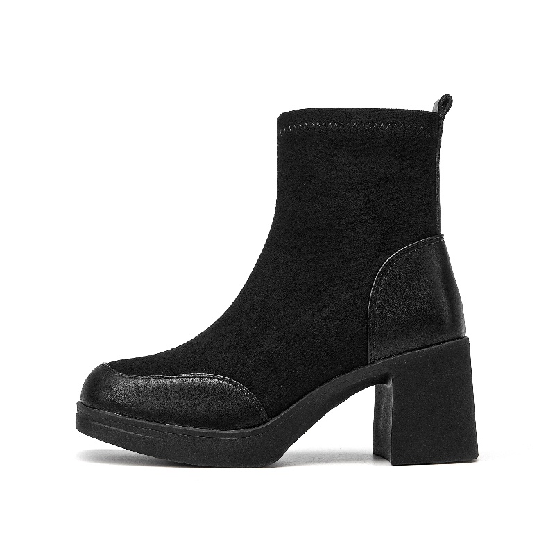 Ботильоны женские, черные/кофейные DUSTO, Black