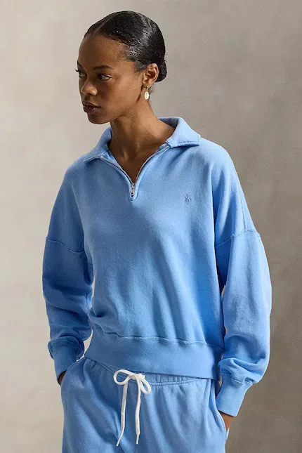 Худи женское с замком Polo Ralph Lauren, синий