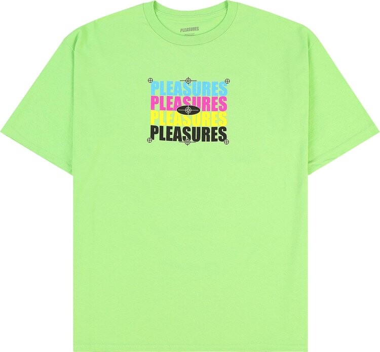 

Футболка Pleasures CMYK 'Lime', зеленый