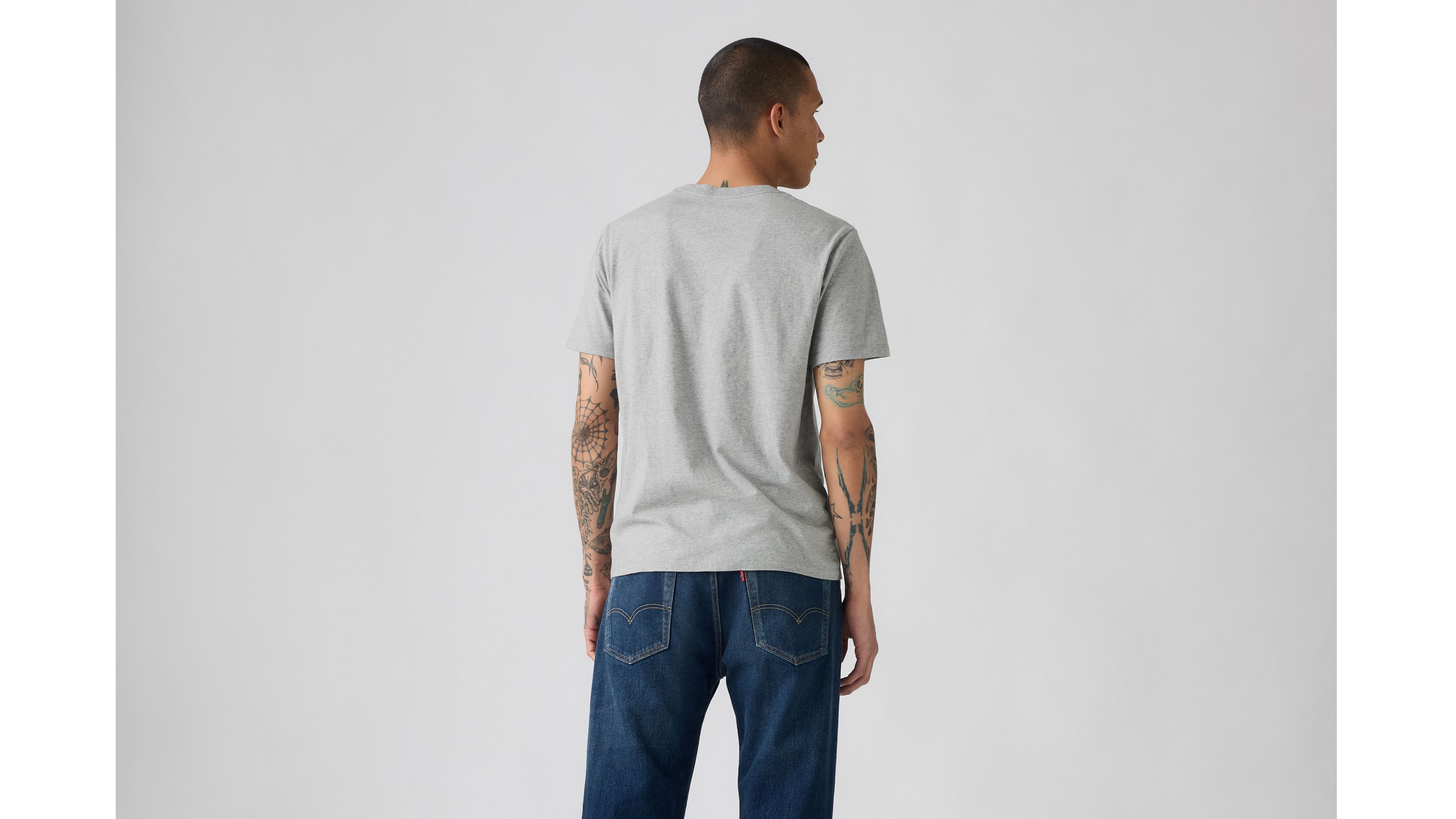 Классическая футболка с рисунком Levi's, Mid Tone Heather Grey - Grey — фото 3