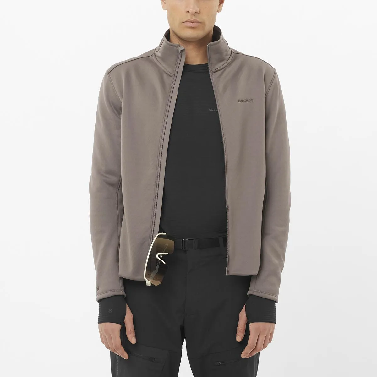 

Мужская флисовая куртка OUTLINE WARM FLEECE FZ M с молнией по всей длине Salomon, красный