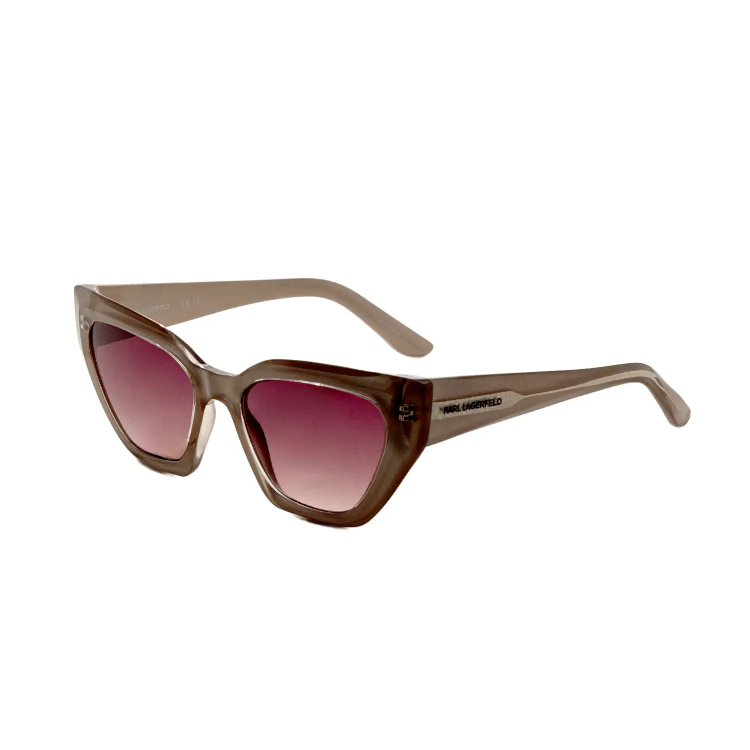 

Женские солнцезащитные очки Karl Lagerfeld, 54 мм, коричневого цвета