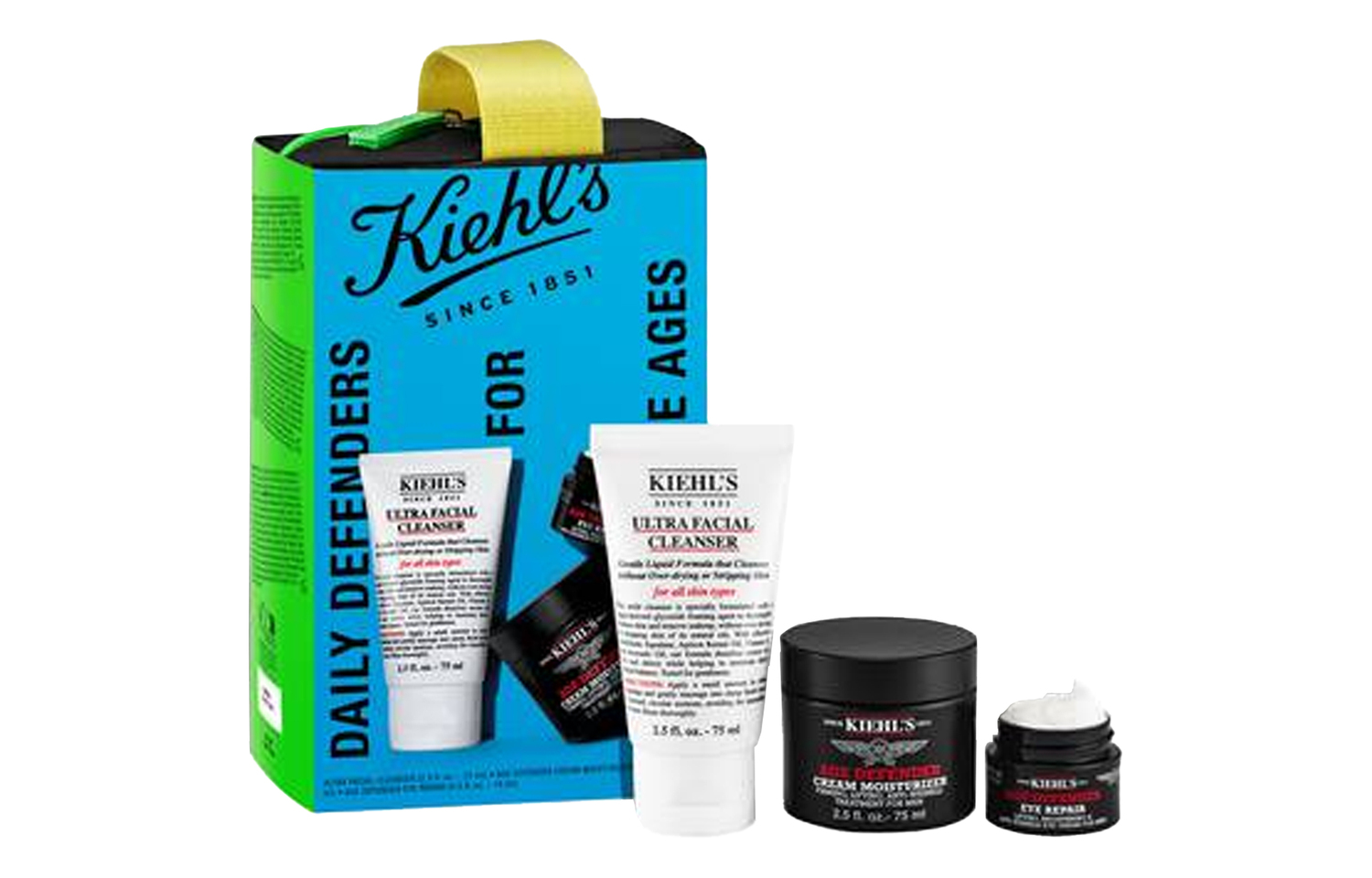 

Keyanshi набор для ухода за кожей против морщин и для упругости увлажняющий 14мл+75мл+75мл+сумка для хранения Kiehl's