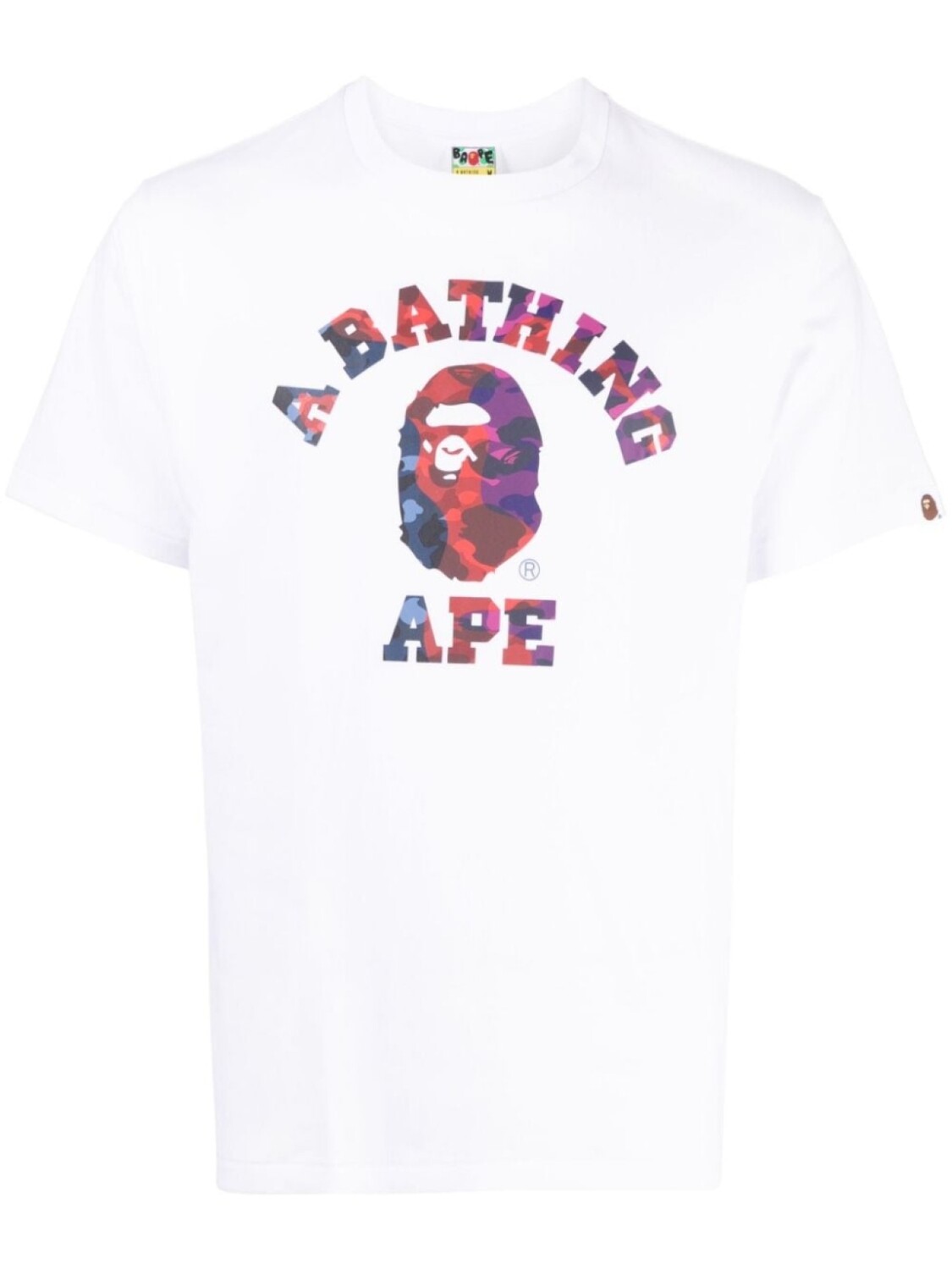 

A Bathing Ape футболка с нашивкой-логотипом, белый