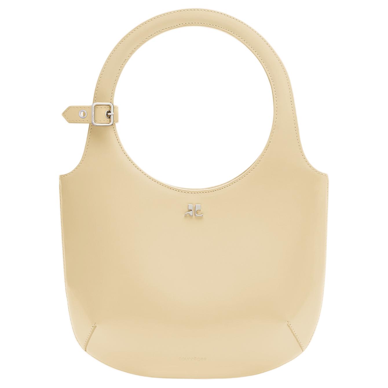 

Кожаная сумка через плечо, кроссбоді, женская желтая COURREGES