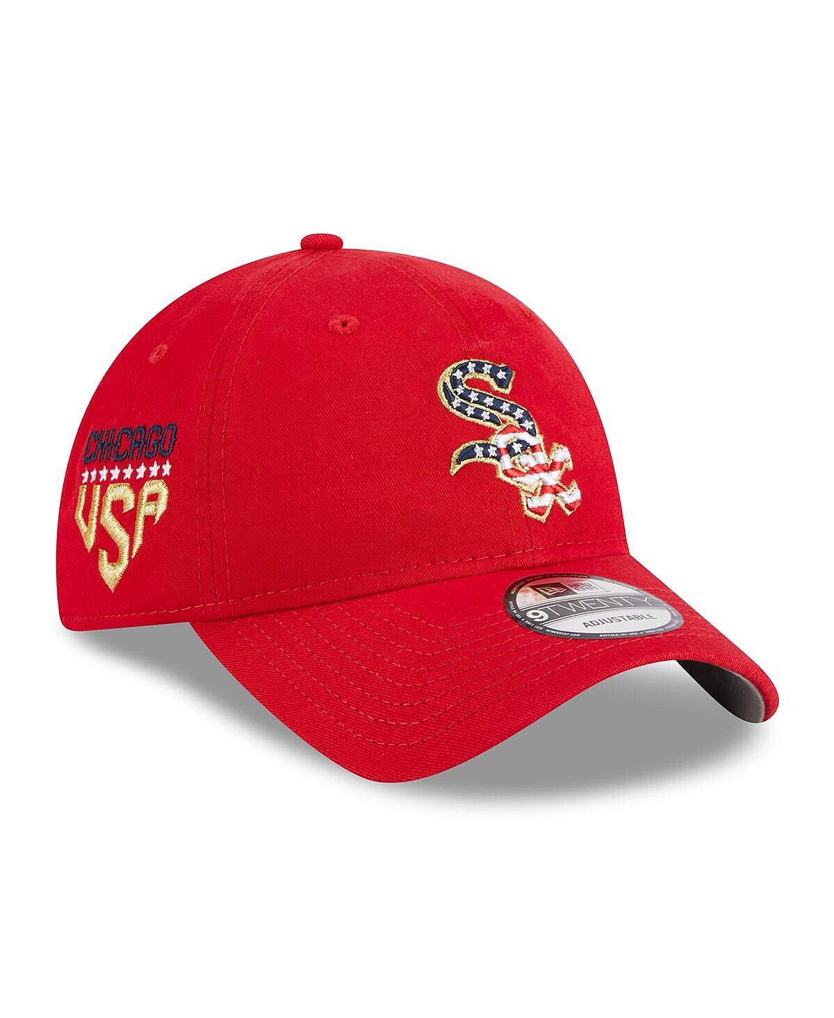

Мужская регулируемая кепка Red Chicago White Sox 2023 Четвертое июля 9TWENTY New Era