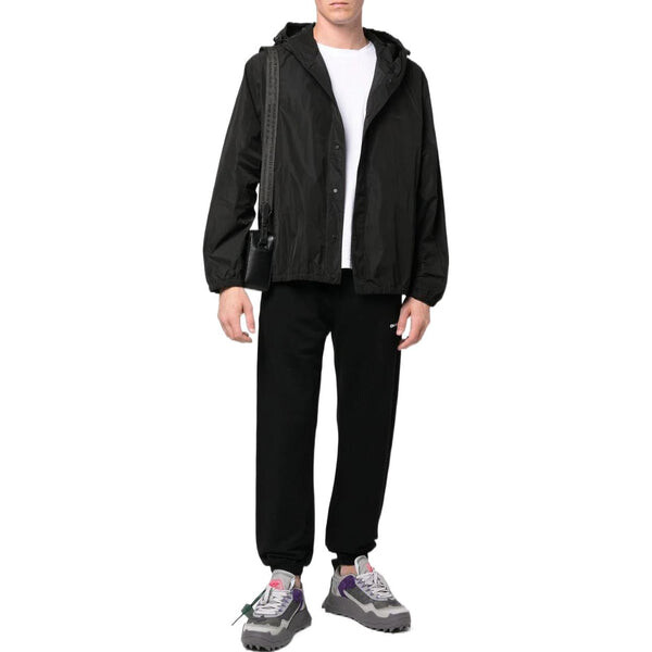 Куртка Men's OFF-WHITE FW22 Back Classic Logo Printing Hooded Jacket Ordinary Version Black, черный — фото 2