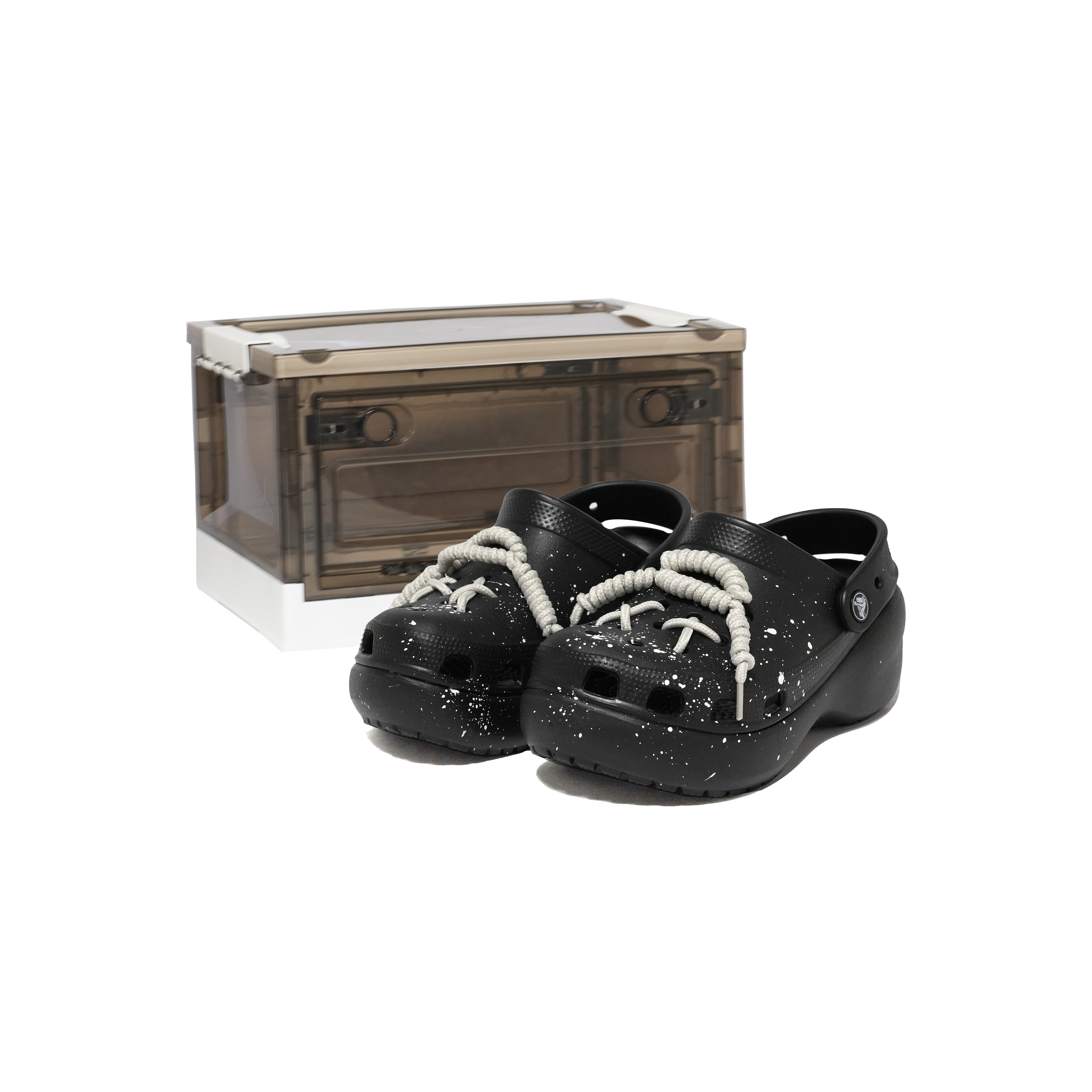 Crocs Классические туфли-сабо на платформе унисекс, черные, белые, серые