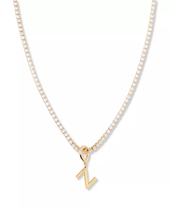 

Позолоченное мини-колье-теннисная цепочка с инициалами Изабеллы Brook & York, gold-z