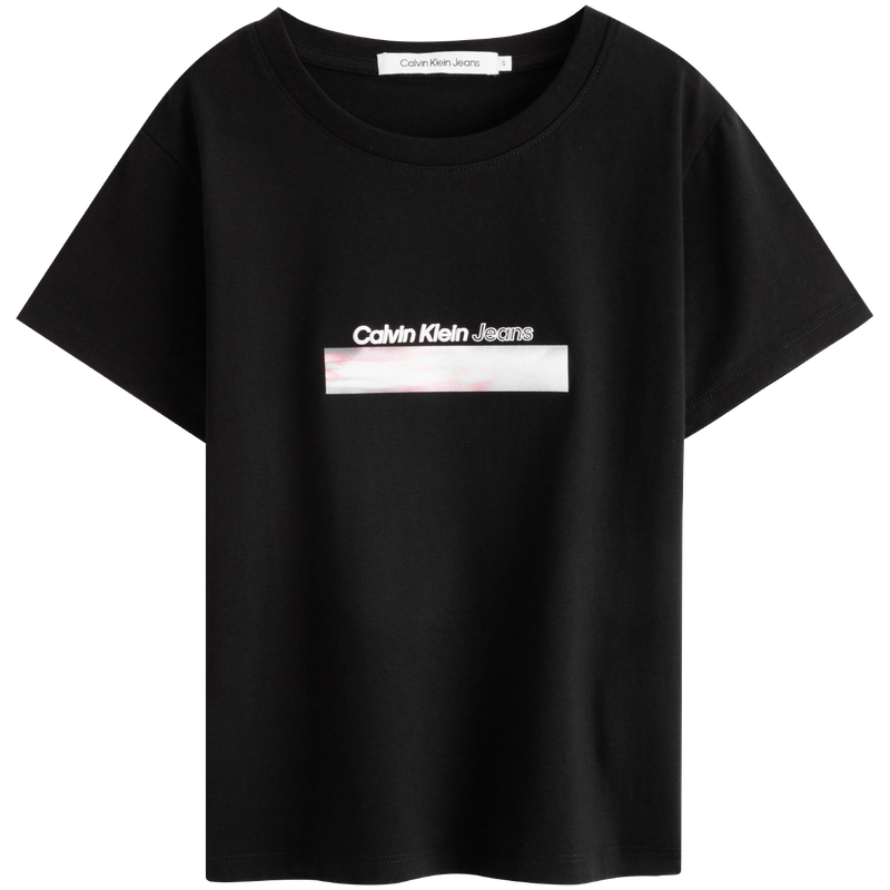 

Футболка женская Calvin Klein, серия SS24, цвет TF6-Shell Pink
