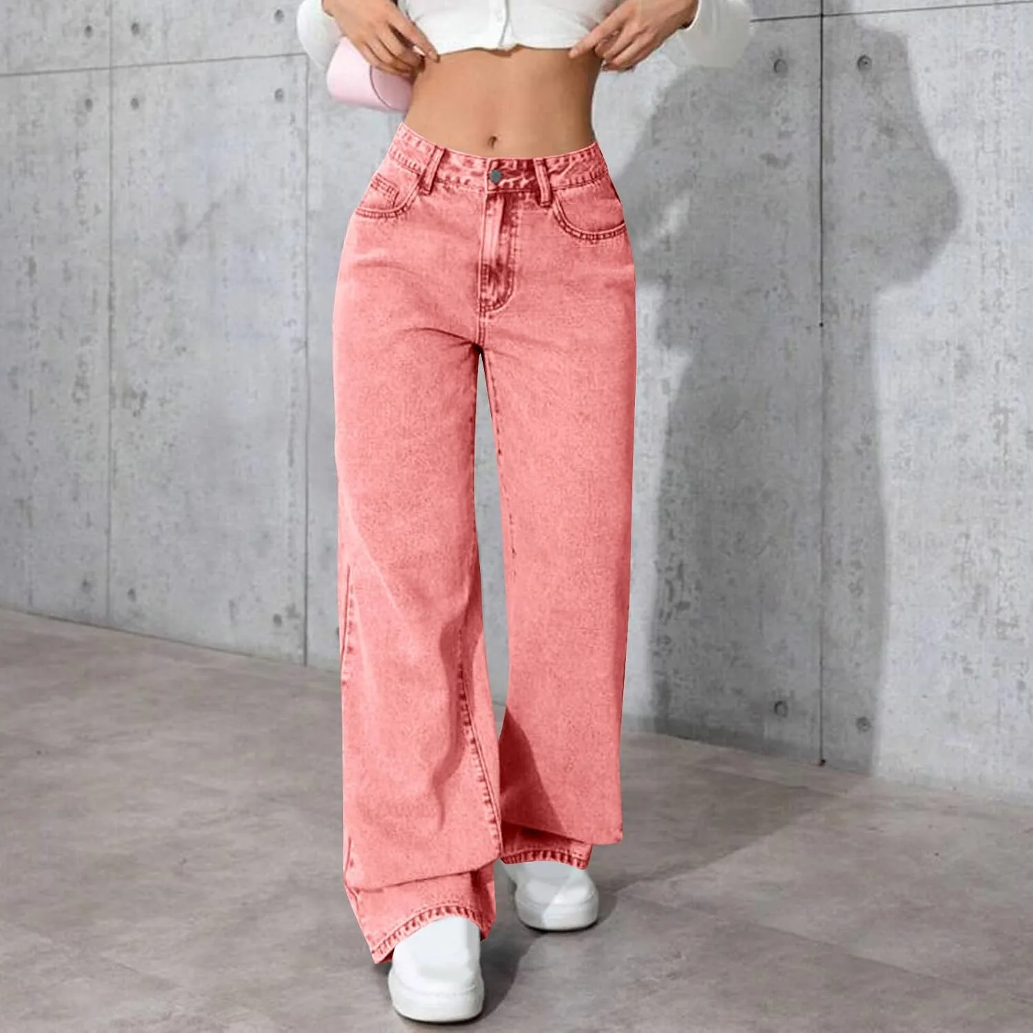 Джинсы для женщин High Waisted Wide Leg Relaxed Fit — фото 3