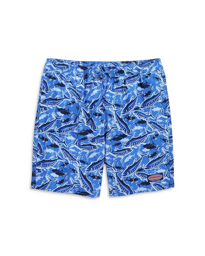 

Шорты для плавания Chappy Lobster Print Regular Fit 7" с принтом омара Vineyard Vines, синий