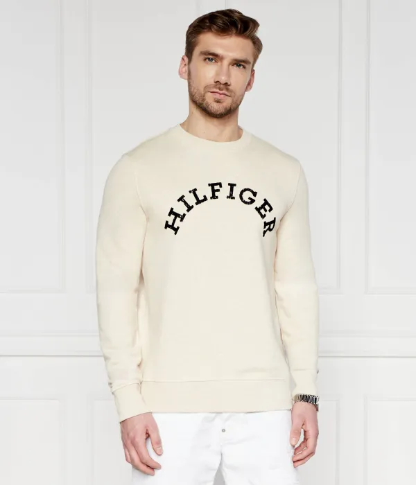 Арочная толстовка Regular fit Tommy Hilfiger, бежевый — фото 3