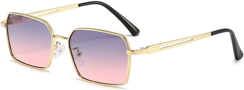 

Солнцезащитные очки UV400 с металлическим каркасом, маленькая оправа, плавный переход цвета, для женщин и мужчин, для бега и занятий спортом на открытом воздухе UYPTK, Tyj90-2