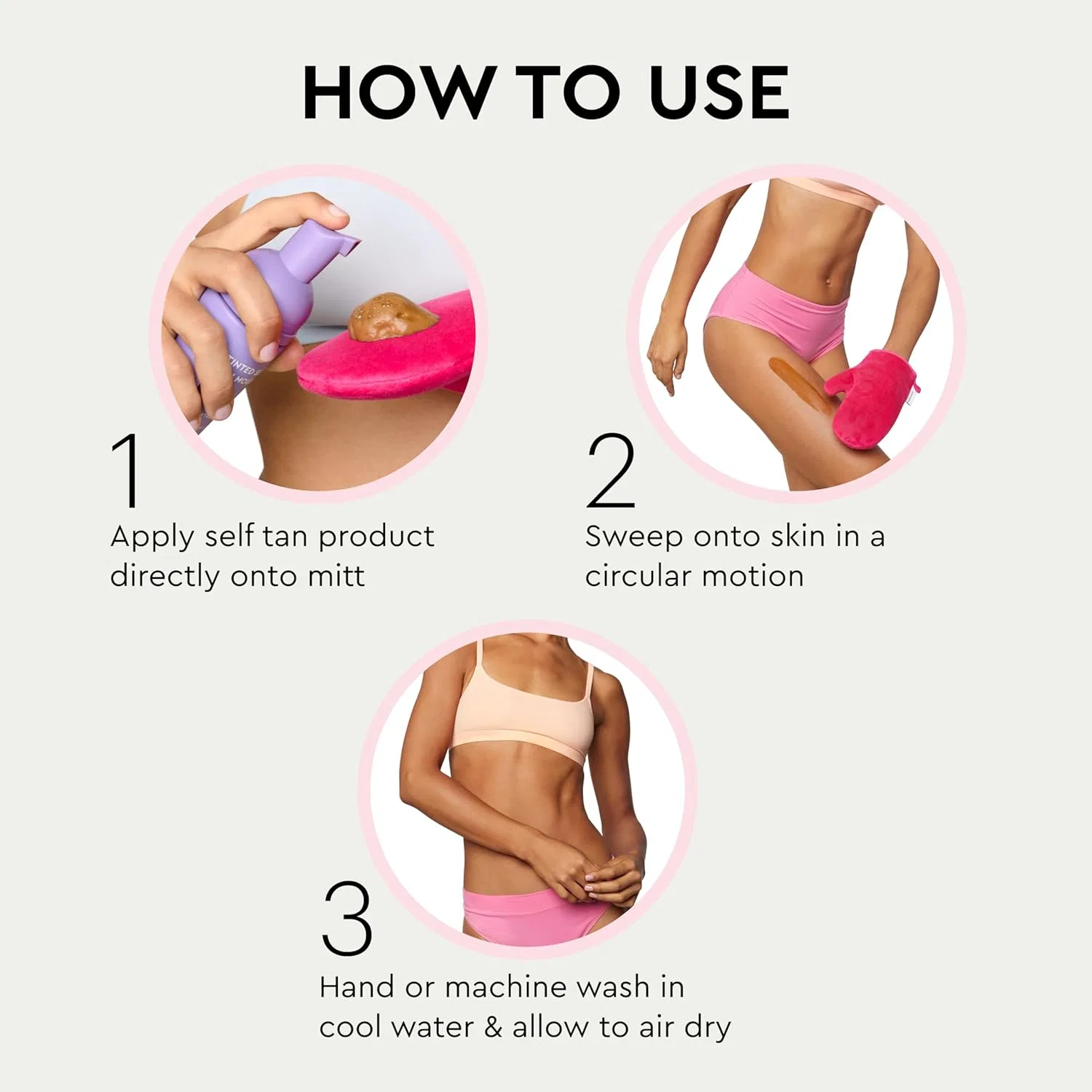 Набор перчаток для автозагара «Self Tanning Face and Body Glove Duo» от Tanologist Tanologist, Rose — фото 4