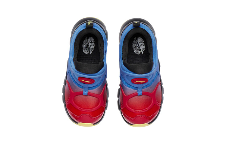 Кроссовки детские из коллекции Sports Life PS Low-top цвета кобальтово-синий/киноварь-красный Lining Young — фото 3