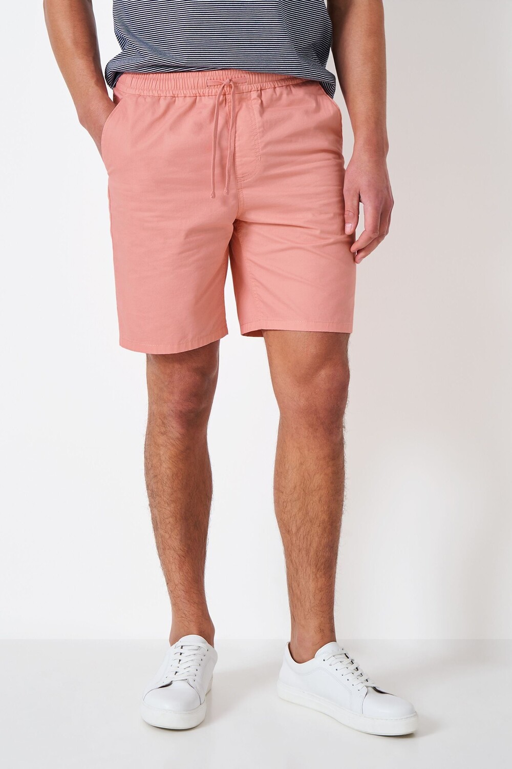 

Розовые хлопковые шорты Crew Clothing Company, розовый