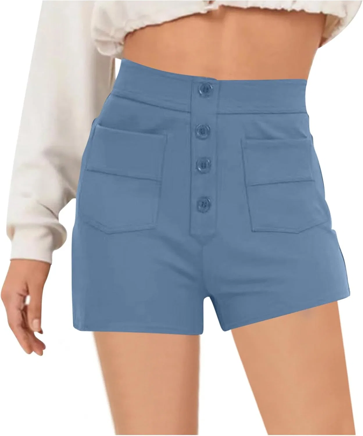 Шорты женские для гольфа и походов, быстросохнущие, с карманами, A01_light Blue
