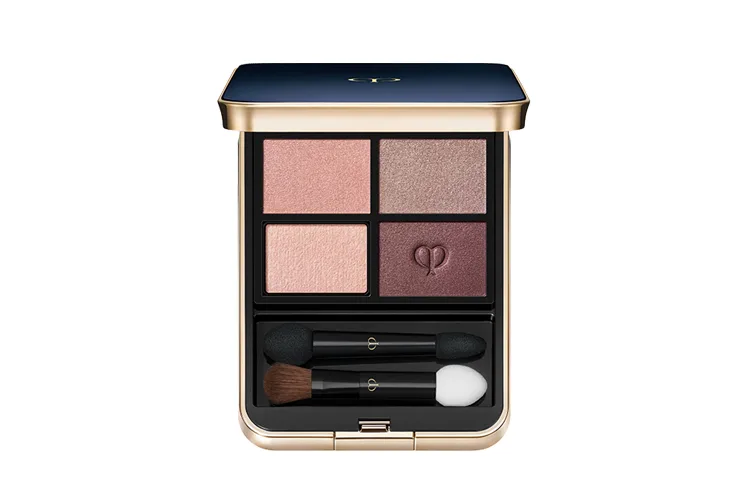 Clé De Peau Beauté Палетка теней для век Light Illusion Shimmer с 4 оттенками для легкого контурирования, #08 Twilight Warm Orange — фото 4