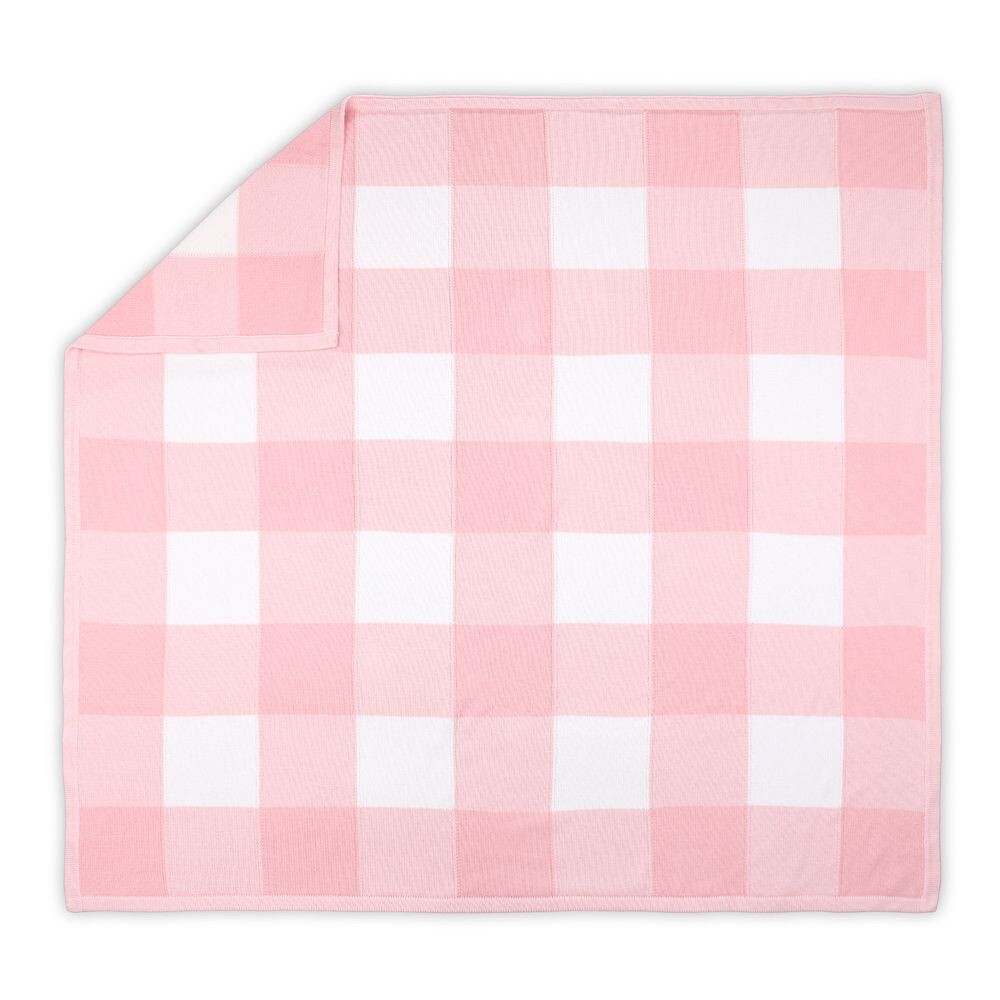 

Розовое клетчатое одеяло The Peanut Shell Farmhouse The Peanutshell, цвет Pink Check