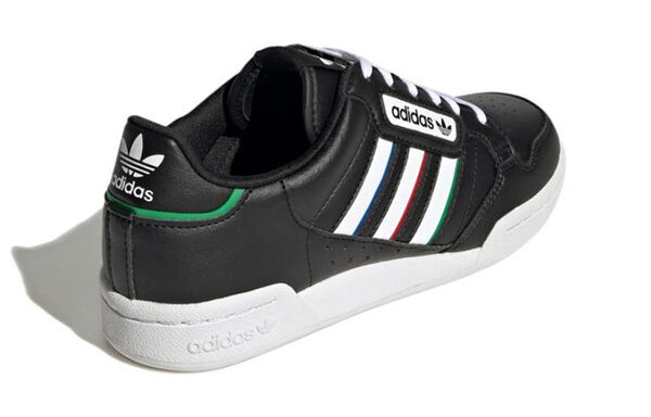 Кроссовки оригинальные континентальные 80 полосатые туфли Adidas, черный — фото 4