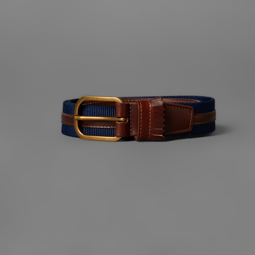 

Ремень Adidas Originals Golf Leather Belt, темный индиго