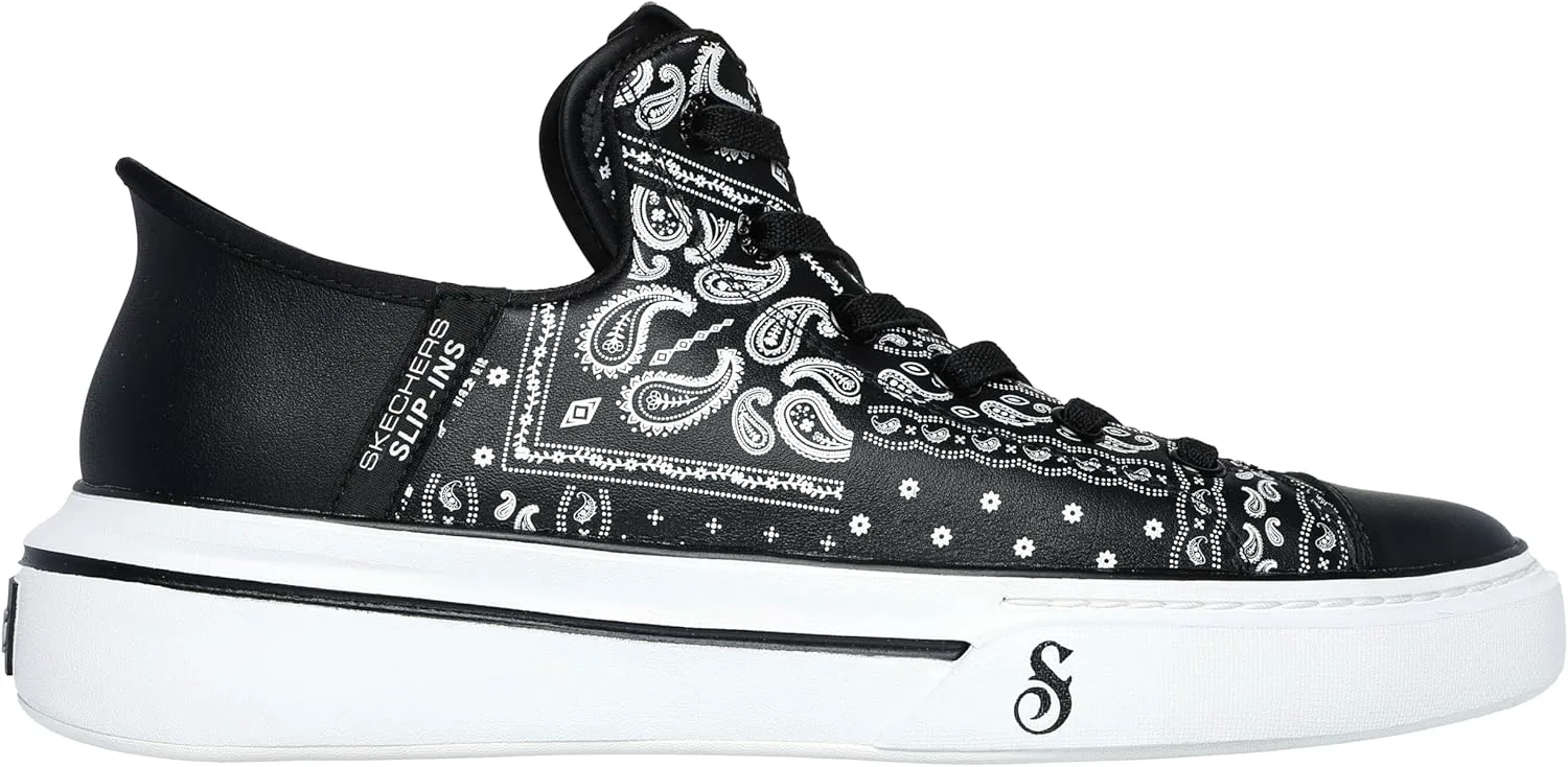 Мужские кроссовки Skechers Snoop Dogg: Snoop ONE-Double G Hands Free Slip-Ins, черно-белый — фото 3