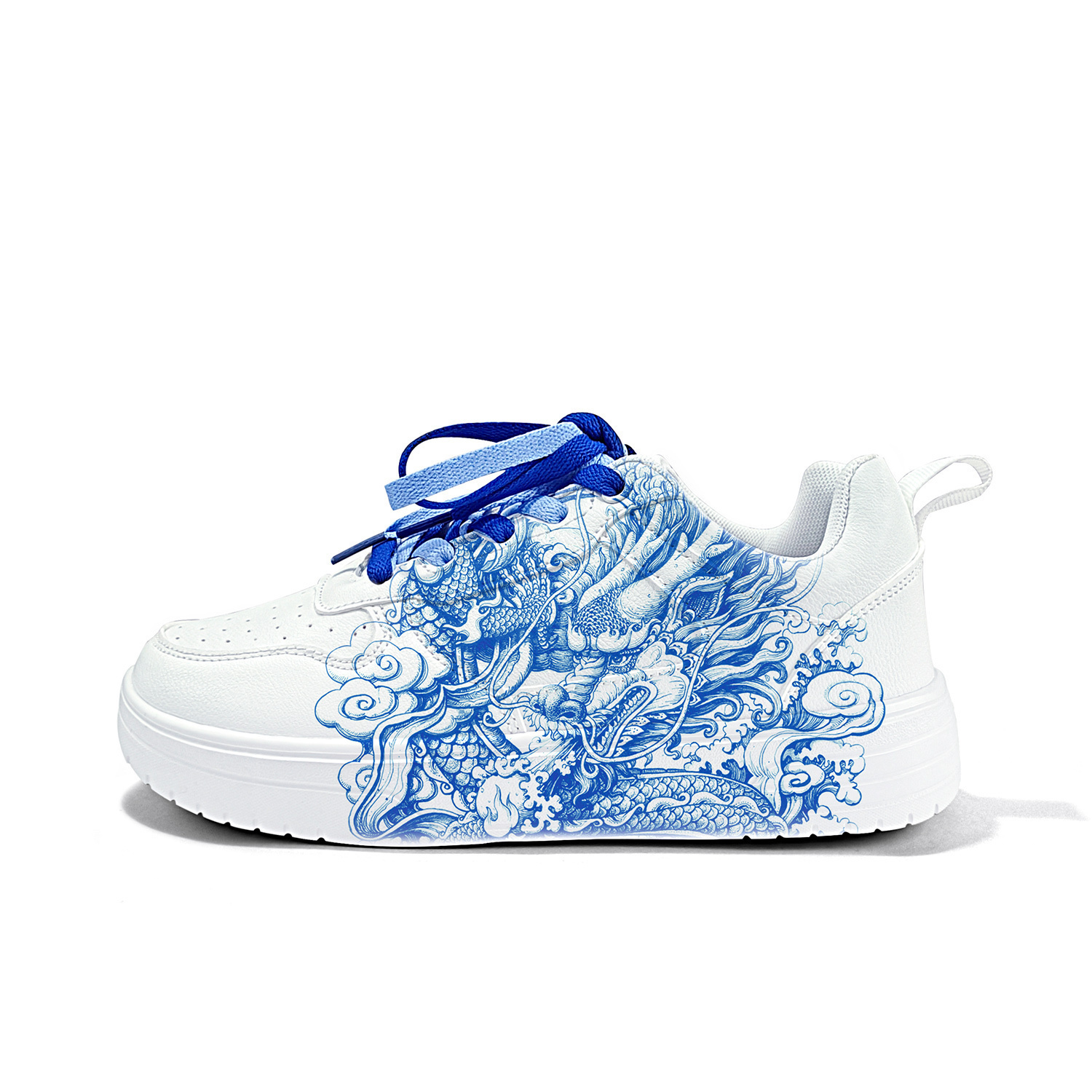 

Cold cicadas yesterday Амортизирующие износостойкие дышащие легкие низкие кеды унисекс White-Dragon Pattern-ZLA1113D, цвет White-Dragon Pattern-ZLA1113D