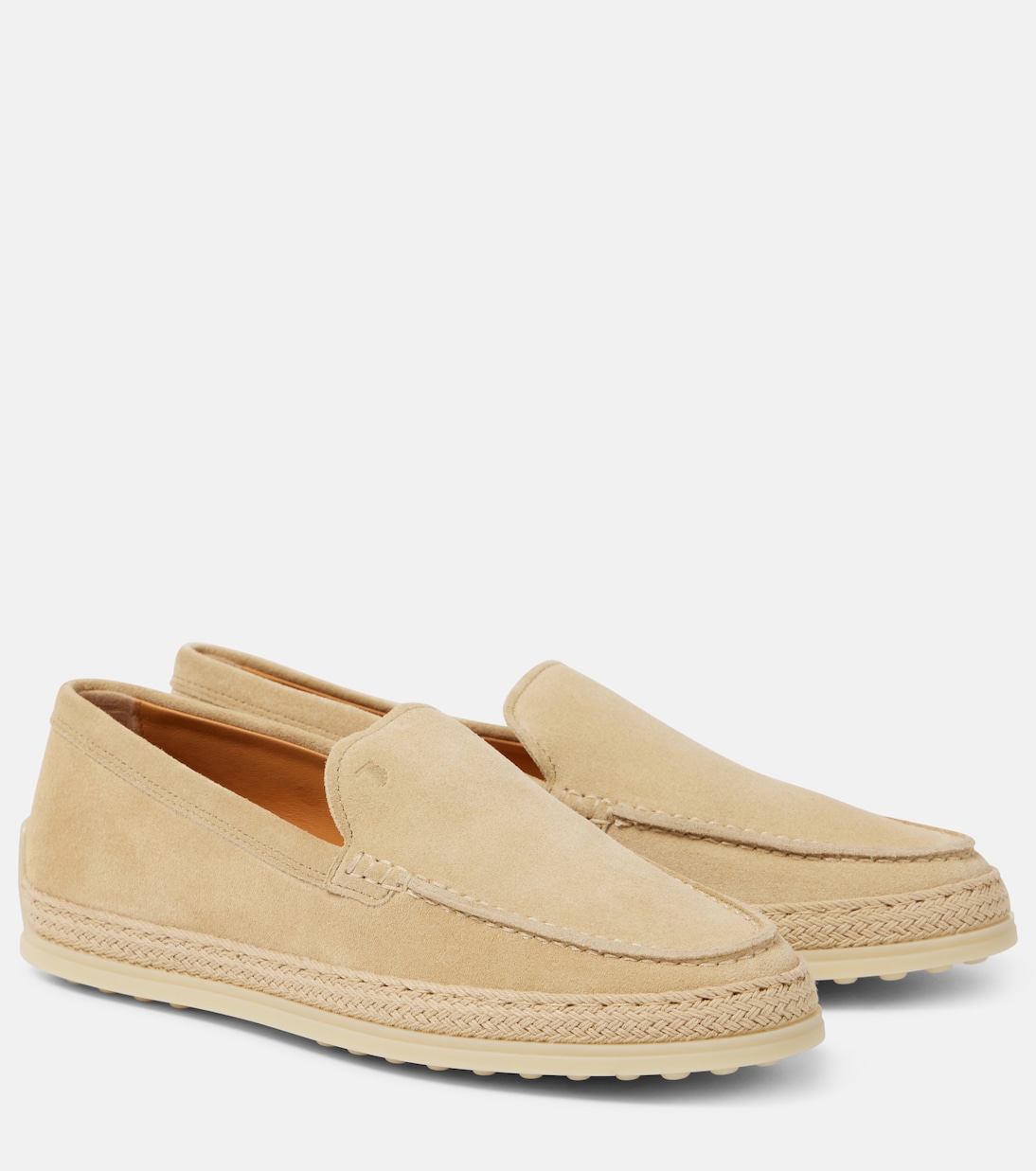 Замшевые эспадрильи Tod's, Naturale Chiaro