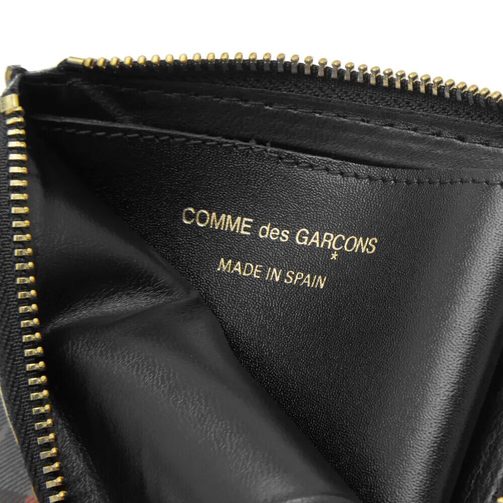 

Comme des Garçons Чечевицеобразный кошелек в клетку тартан, зеленый