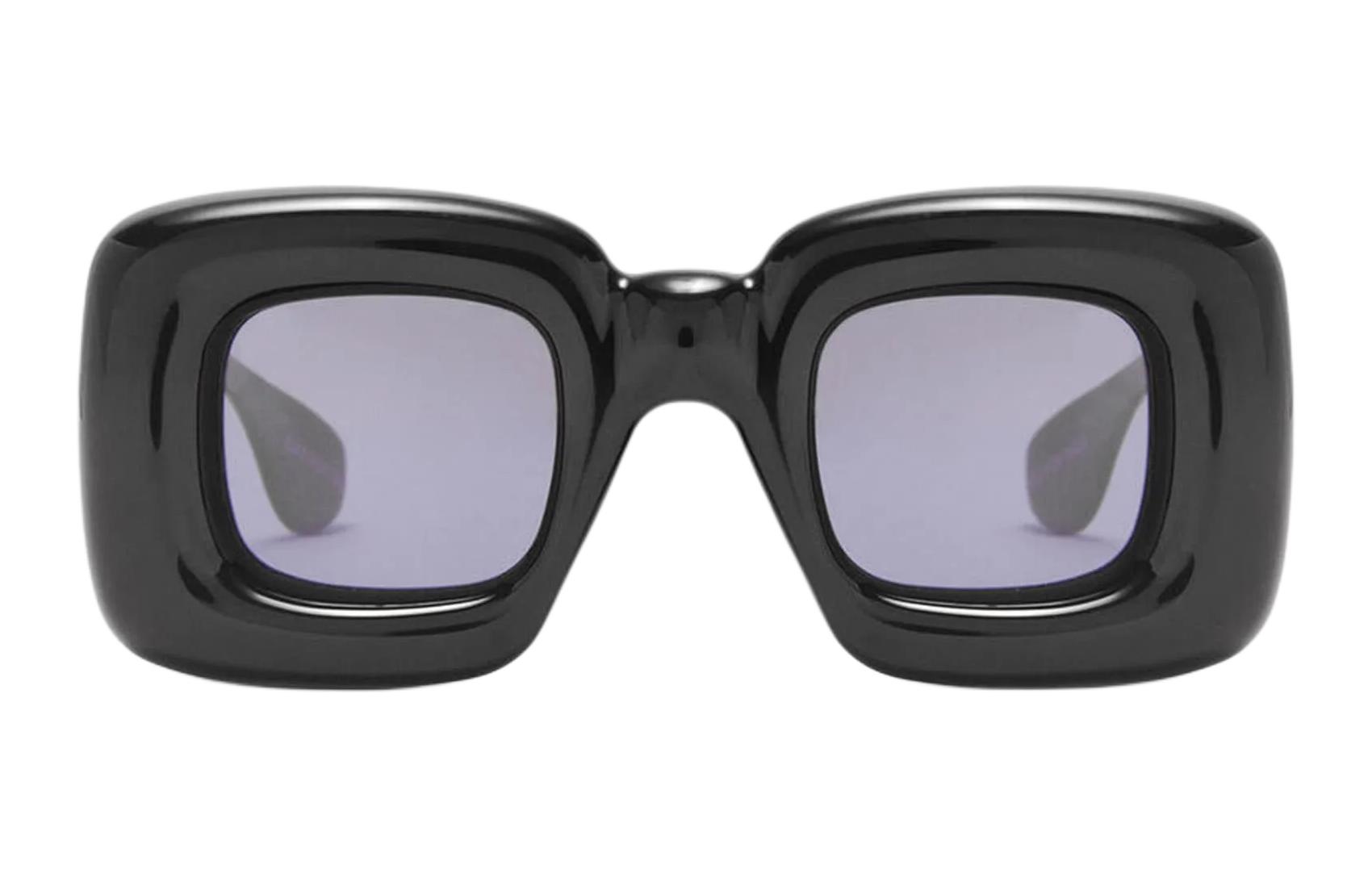 LOEWE Квадратные солнцезащитные очки с инъекцией, Black — фото 4