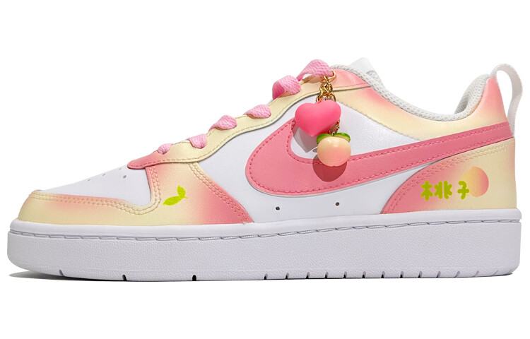 

Кроссовки Nike Court Borough Skateboard Shoes Women's Low-Top Yellow/Pink