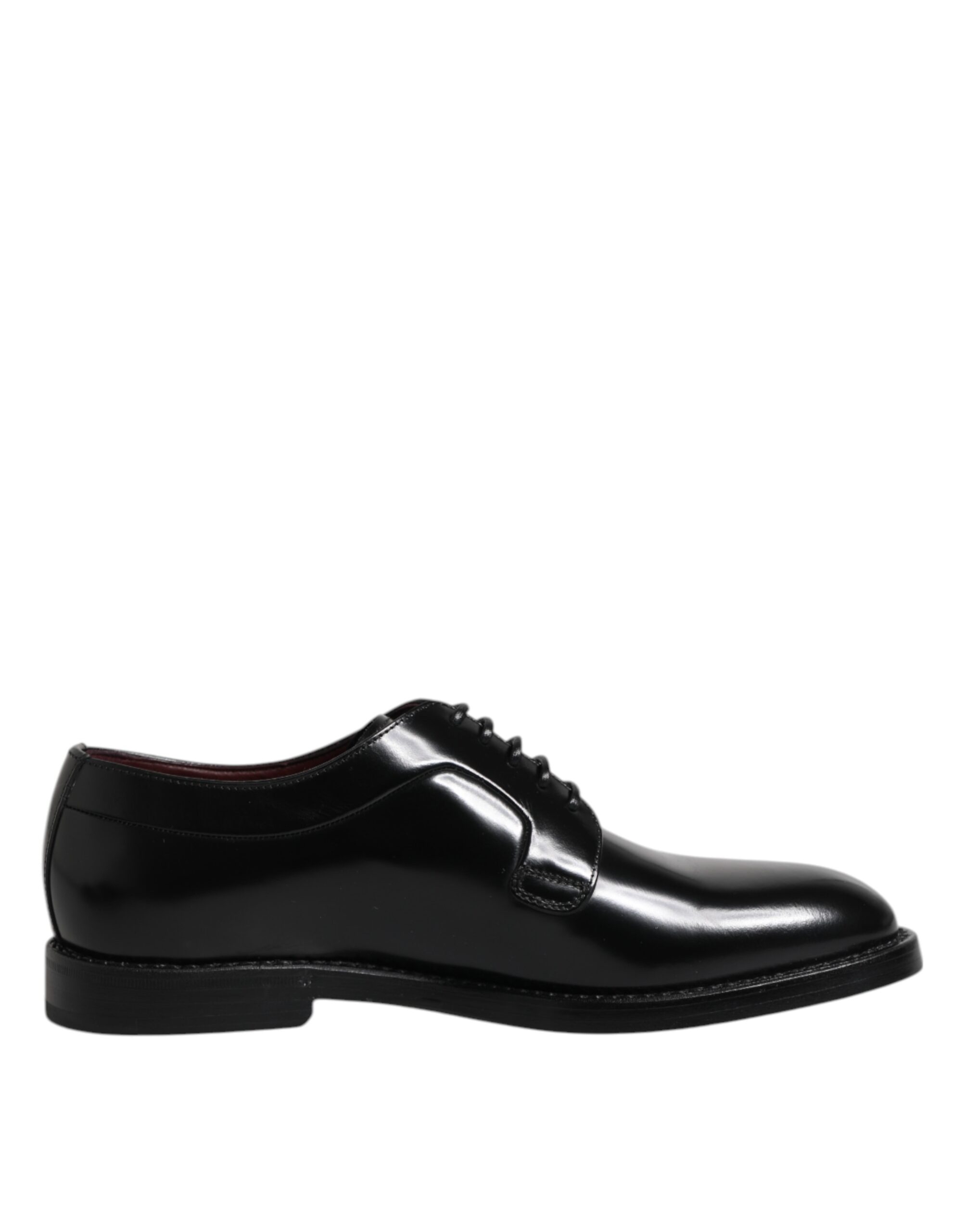 Черные кожаные туфли-дерби на шнуровке, деловые туфли Dolce & Gabbana, Black