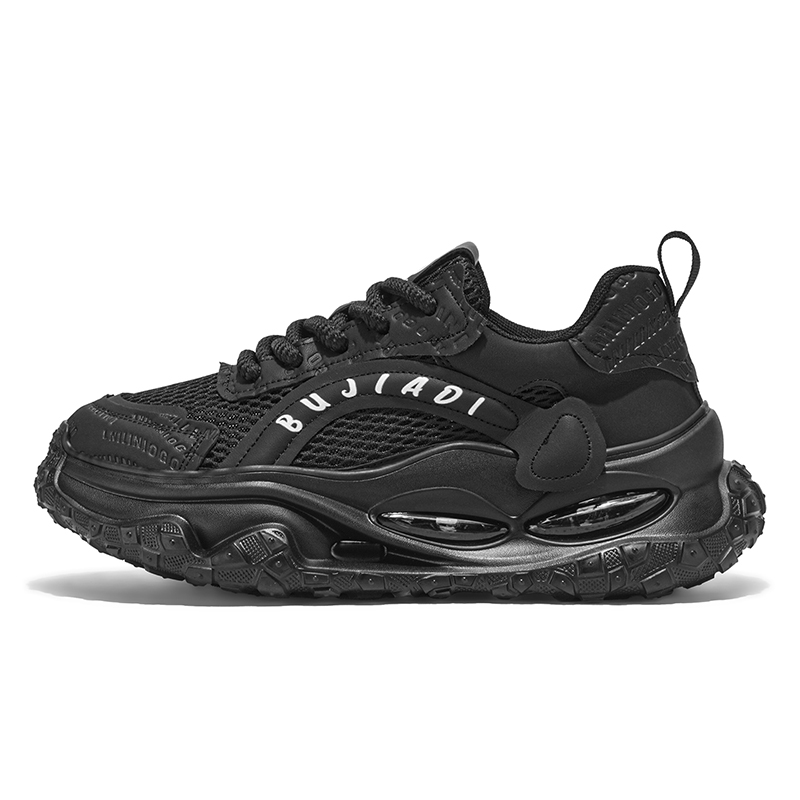 

TELENT Мужские черные дышащие повседневные низкие кеды с амортизацией, цвет Black