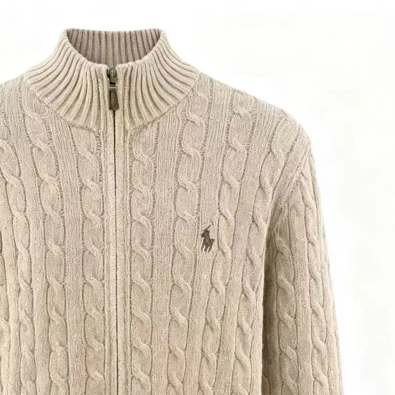 Мужская трикотажная одежда FW25 Polo Ralph Lauren, хаки — фото 4