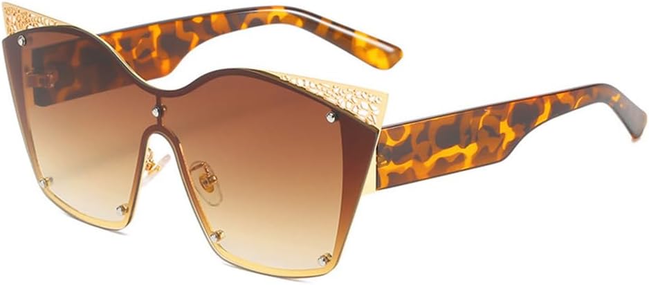 

Ретро большие женские солнцезащитные очки, цельные очки с градиентным переходом цвета, металлические полые солнцезащитные очки, мужские солнцезащитные очки UV400 LANGSER, 7