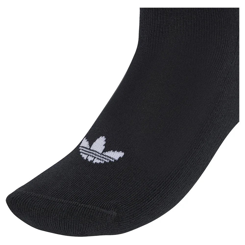 Носки 3 шт adidas Originals Quarter 3 Back Stripes, черный — фото 4