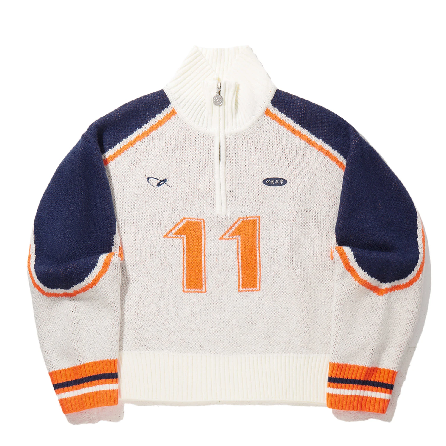 

Трикотаж Women's Mother Of Pearl White/Deep Blue/Carrot Orange LiNing, белый/синий/оранжевый