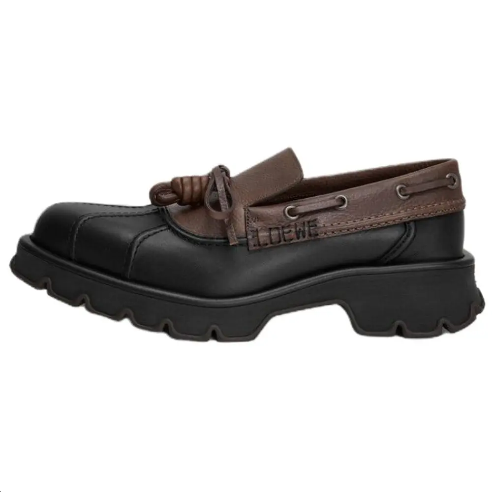 

Мужские повседневные кожаные туфли Bobby из телячьей кожи, высота каблука 4,5 см, цвет какао Loewe, original shoe box included