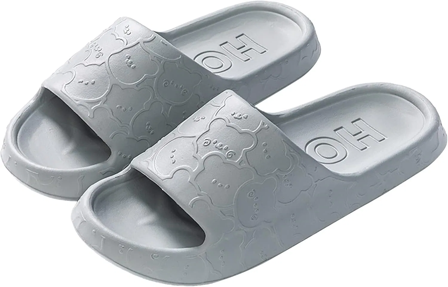 Badelatschen Herren Тапочки Badesandalen Schlapfen rutschfeste Badeschuhe Badeschlappen Шлепанцы Duschschuhe Hausschuhe Latschen Schlappen Sommer Sandalen & Für Männer RYTEJFES, Grau — фото 2