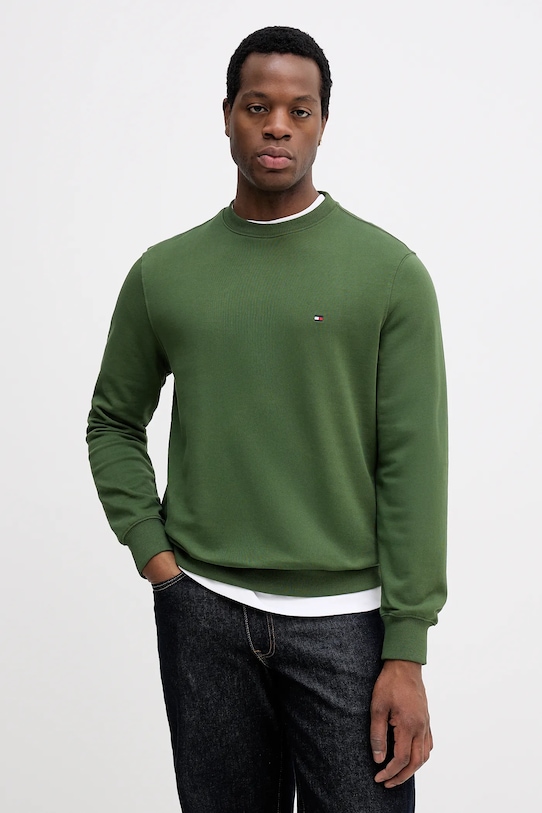 

Хлопковая толстовка Tommy Hilfiger, зеленый