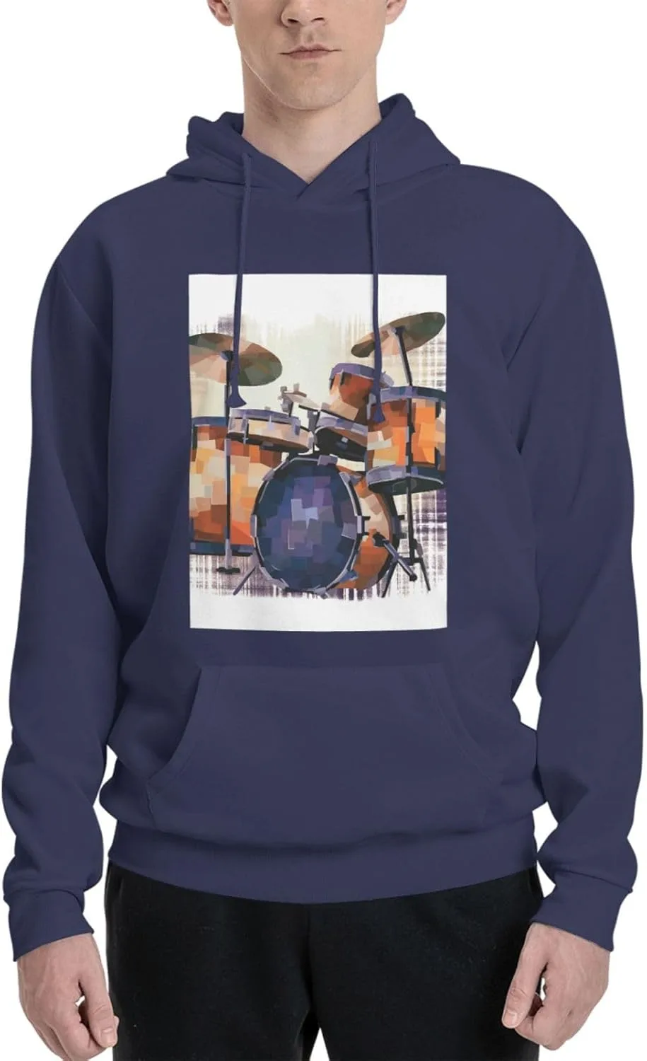 

Мужская флисовая толстовка с капюшоном Jazz Drum LKWSCGHM