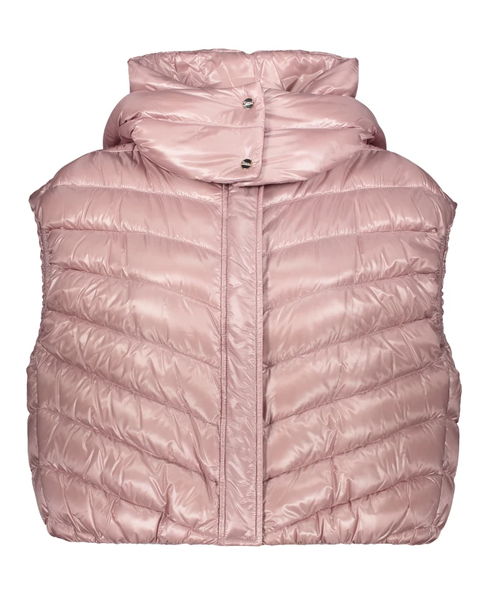 

Утепленный жилет с капюшоном Herno, розовый