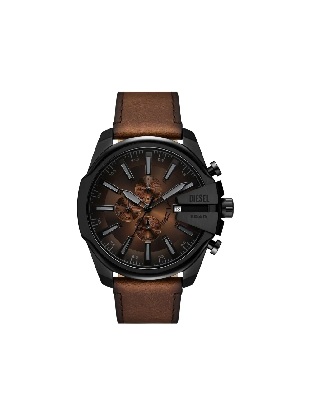 

Наручные часы Chronograph 49 мм DIESEL, коричневый