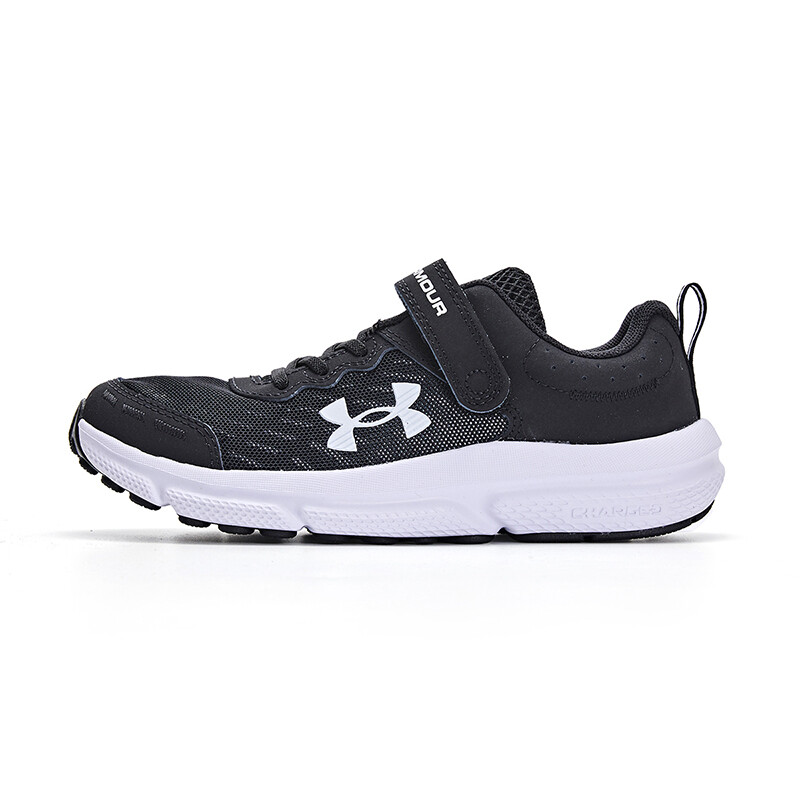 

Кроссовки Charged Assert 10 Kids PS Low-top Black/White Under Armour, черный/белый