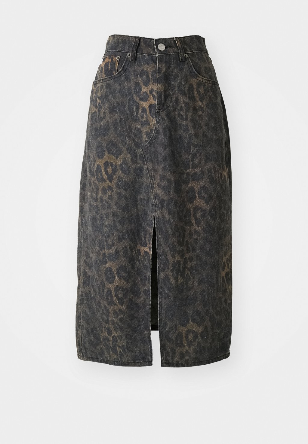 

Юбка-карандаш DARK LEOPARD MINI The Ragged Priest, цвет Dirty Denim