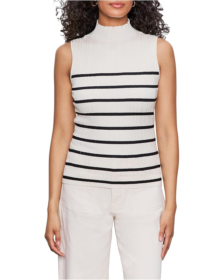

Топ Sanctuary Ribbed Funnel Neck Top, цвет Light Oat/Black 3
