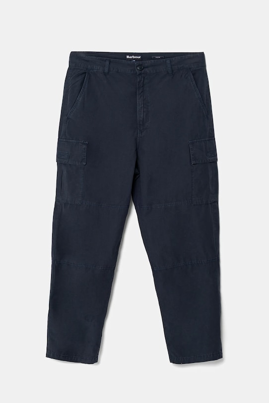 

Хлопковые брюки Relaxed Fit Cargo Barbour, синий