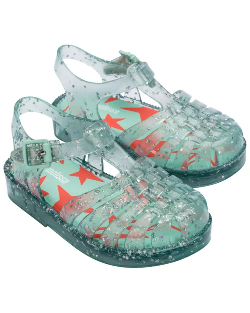 Детские сандалии Mini Melissa Possession Shiny Elements, зеленый